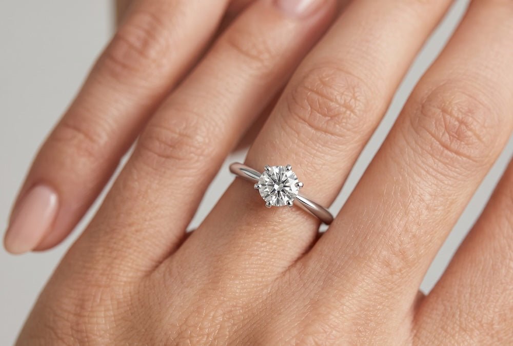 Halbkaräter 0,50ct. Diamant Verlobungsringe - BREEDIA