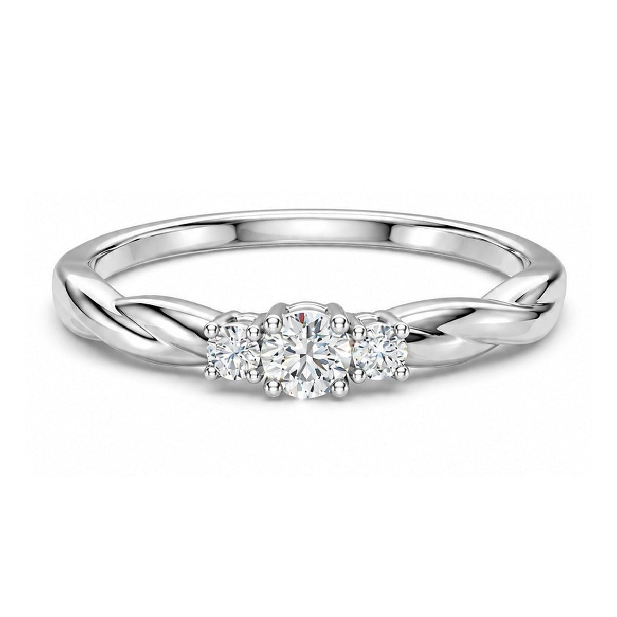 3-Stone Kordel 0,20 ct. - BREEDIA