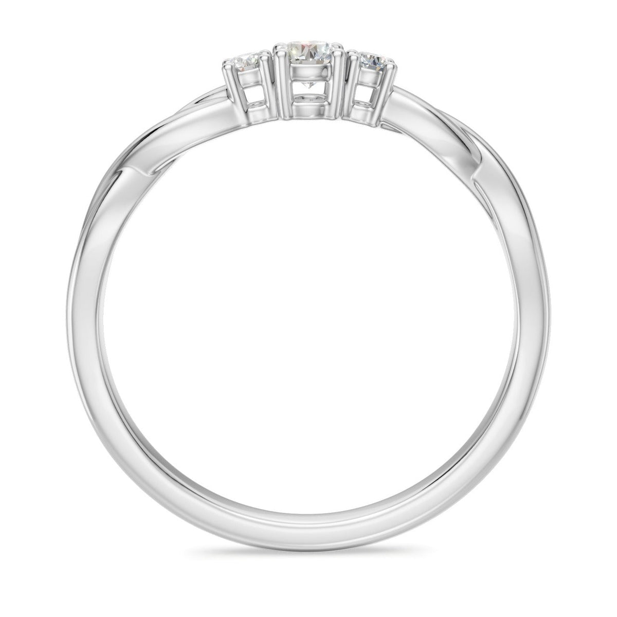 3-Stone Kordel 0,20 ct. - BREEDIA