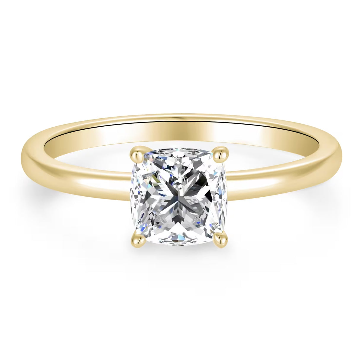 Klassik Cushion 1,00 ct. met labdiamant