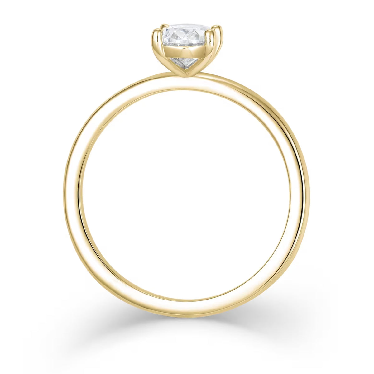 Klassiek ovaal 1,50 ct. met laboratoriumdiamant