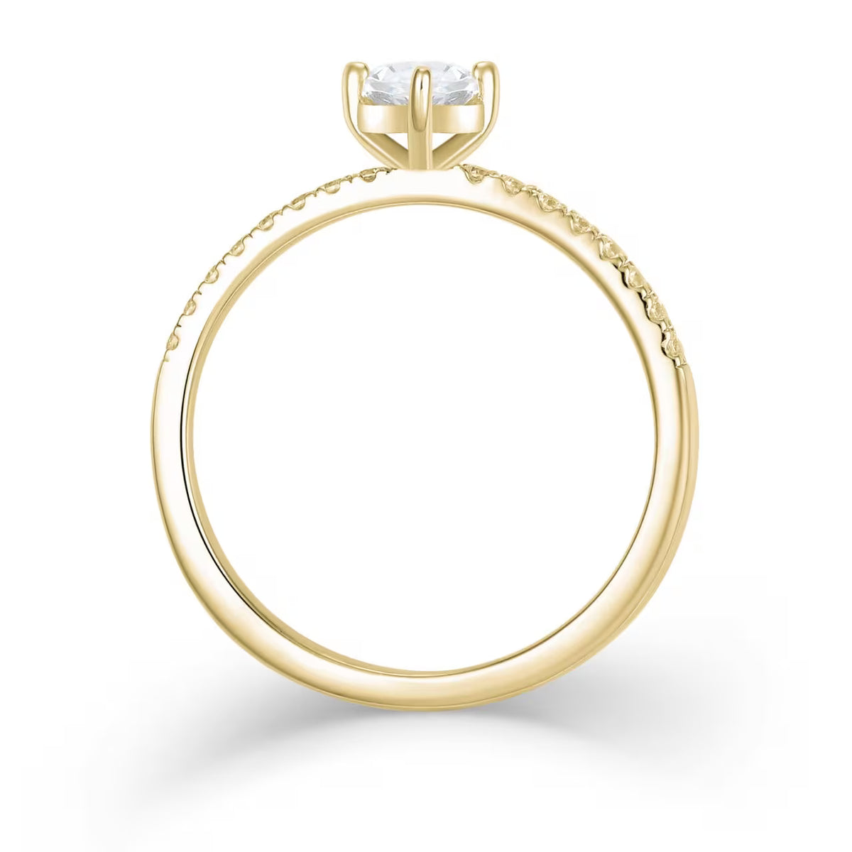 Perenpavé 1,16 ct. met labdiamant