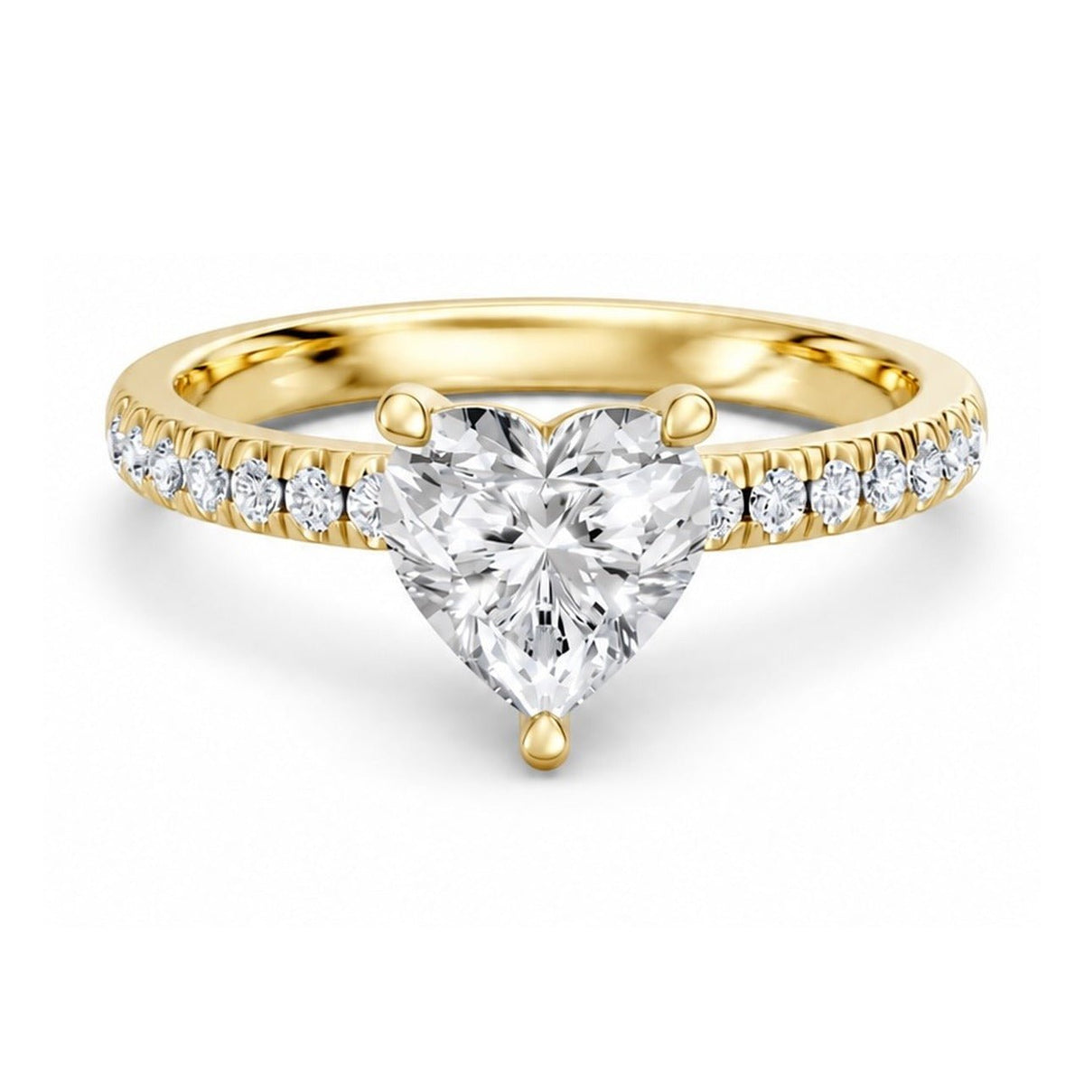 Hidden Halo Heart 1,20 ct. - BREEDIA