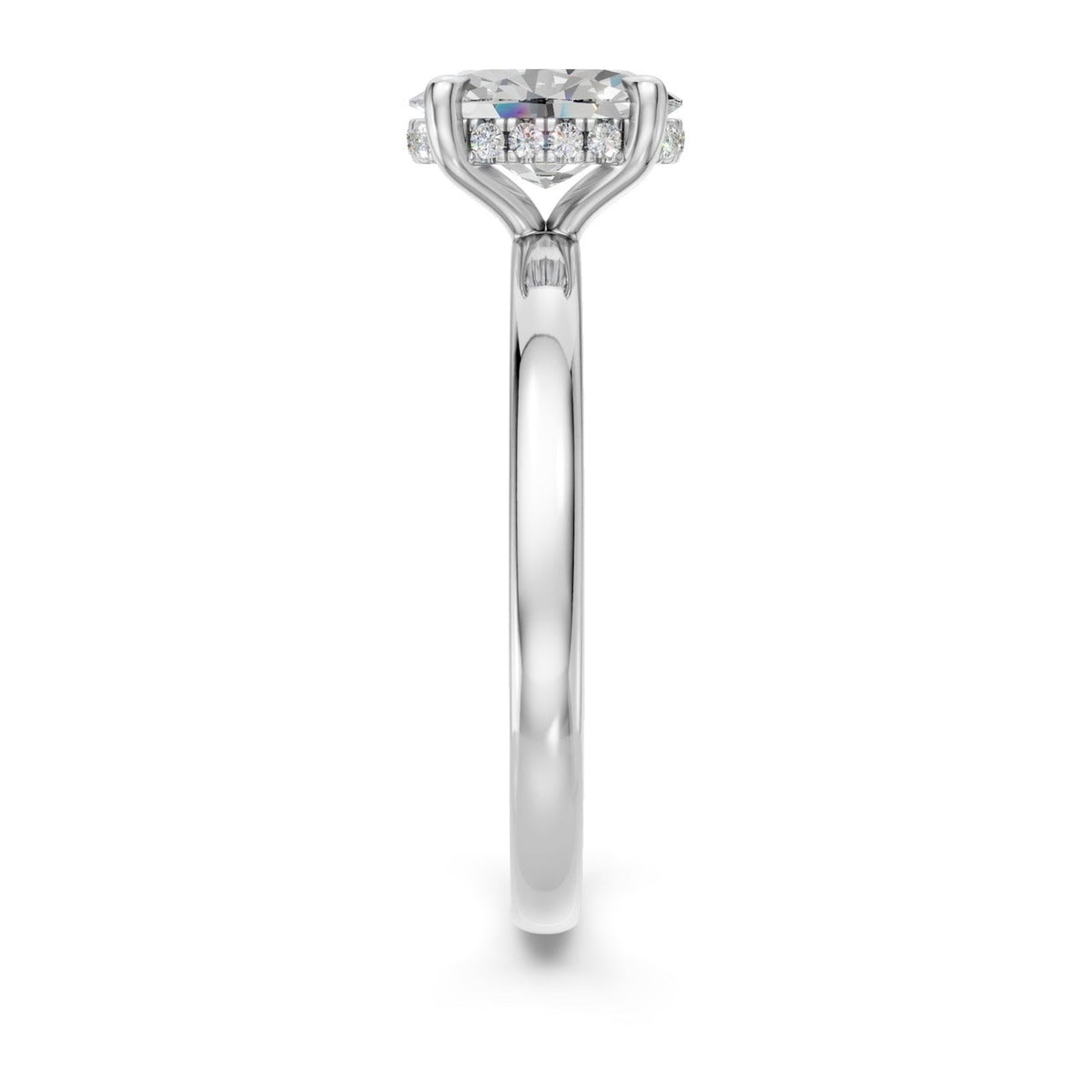 Hidden Halo Oval 1,06 ct. - BREEDIA