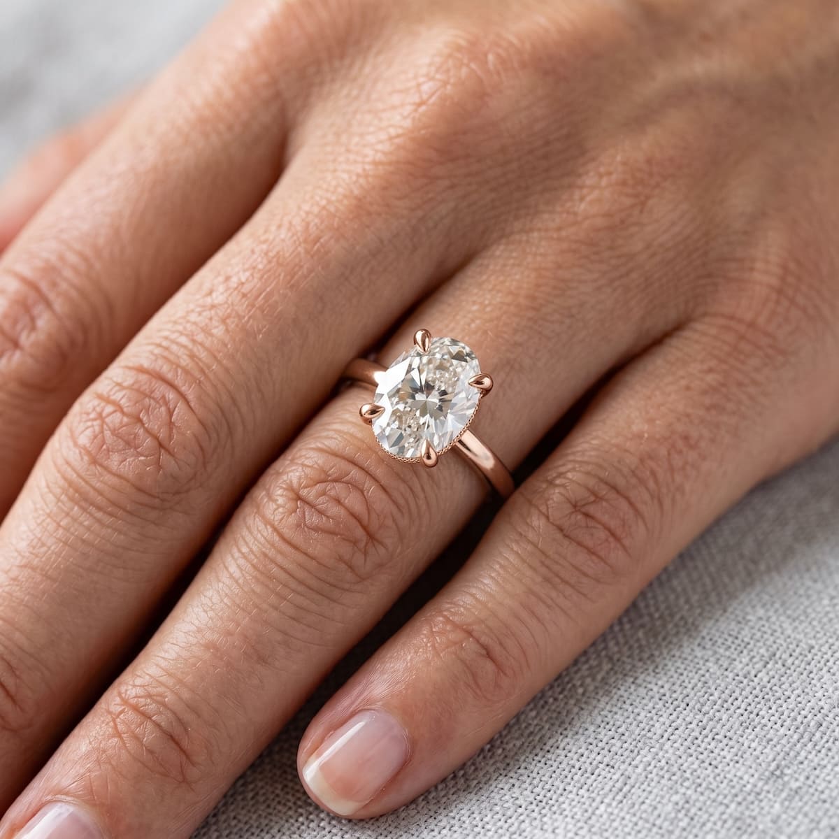 Hidden Halo Oval 1,06 ct. - BREEDIA