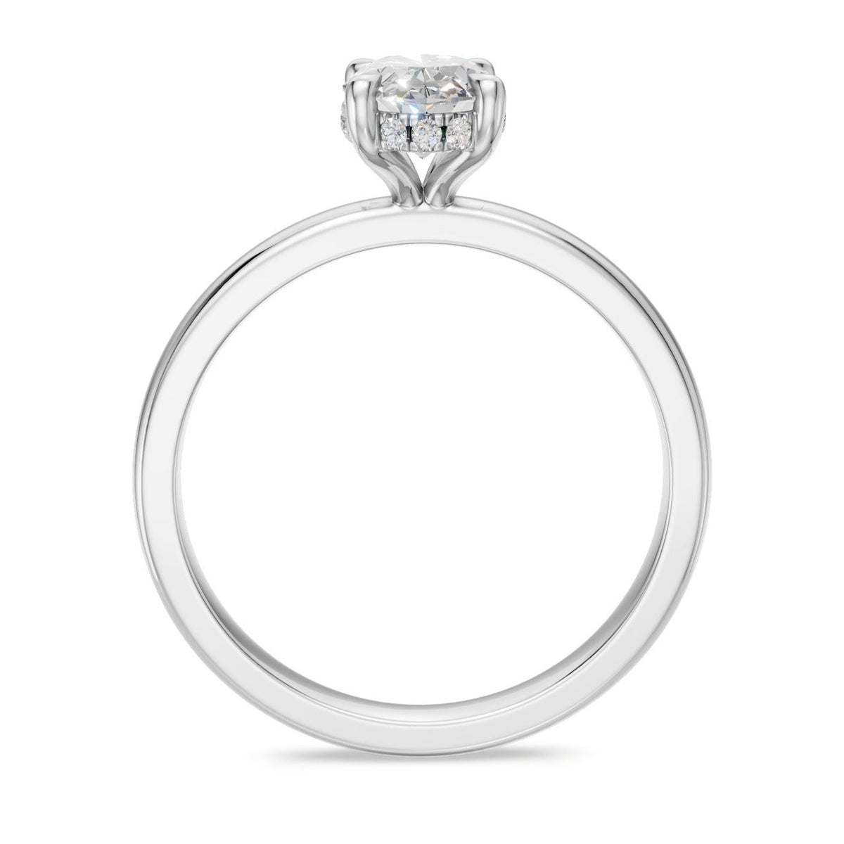 Hidden Halo Oval 1,06 ct. - BREEDIA