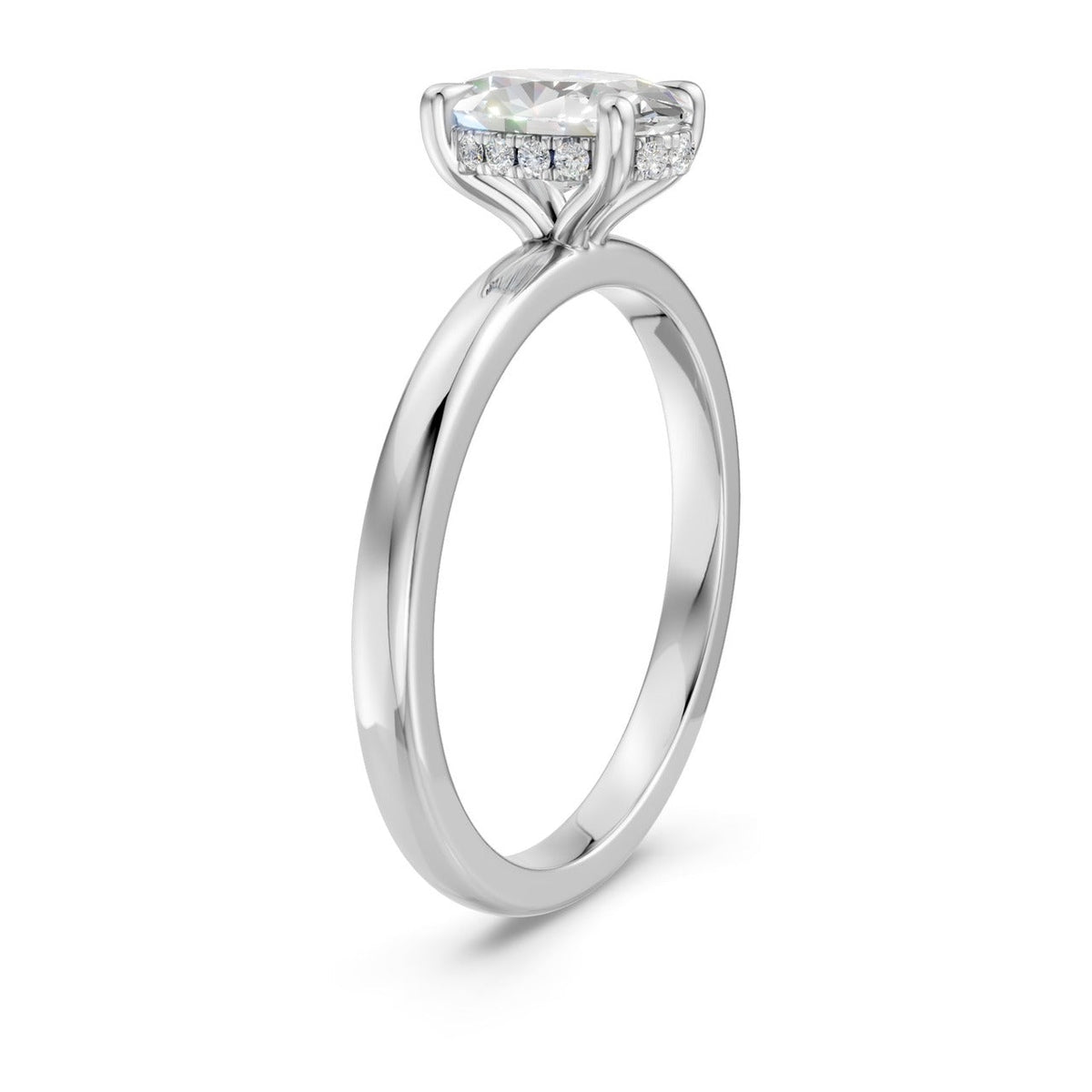 Hidden Halo Oval 1,06 ct. - BREEDIA