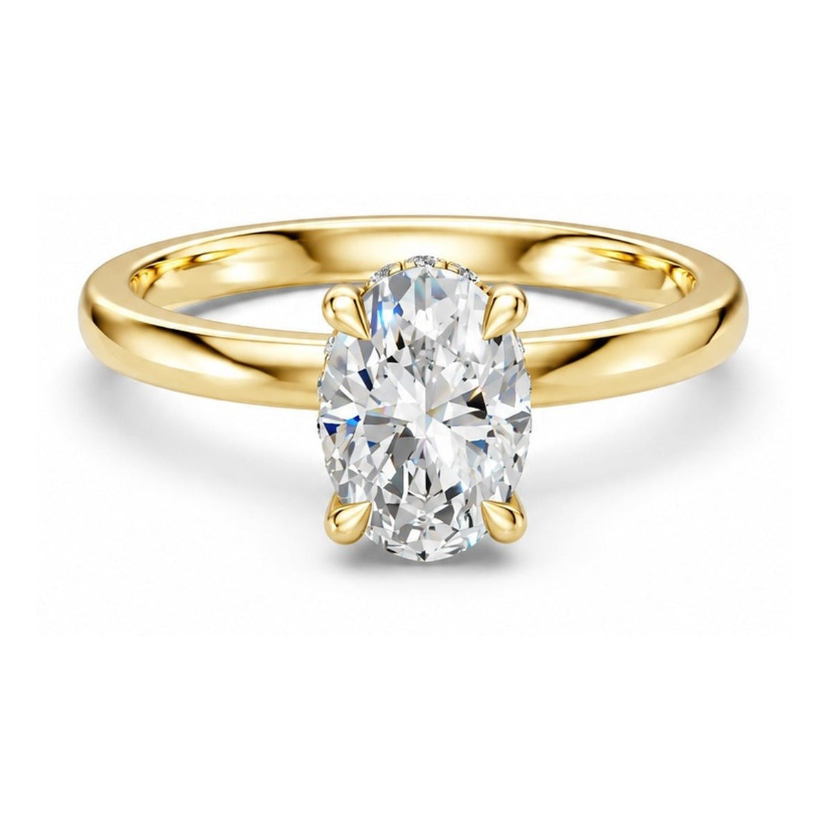 Hidden Halo Oval 1,06 ct. - BREEDIA