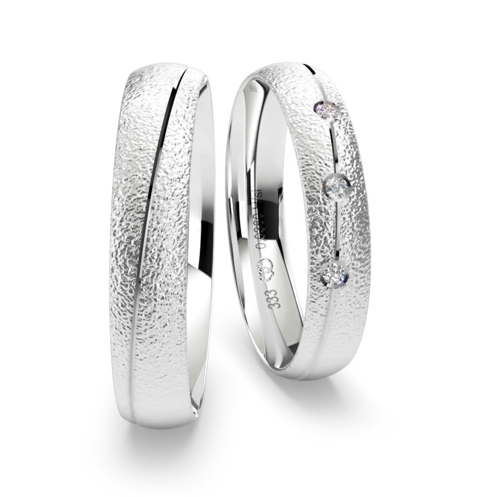 Hochzeitsringe gehämmert No. 2 - BREEDIA