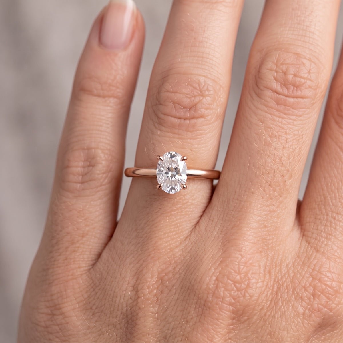 Klassik Oval 1,00 ct. mit Labordiamant - BREEDIA