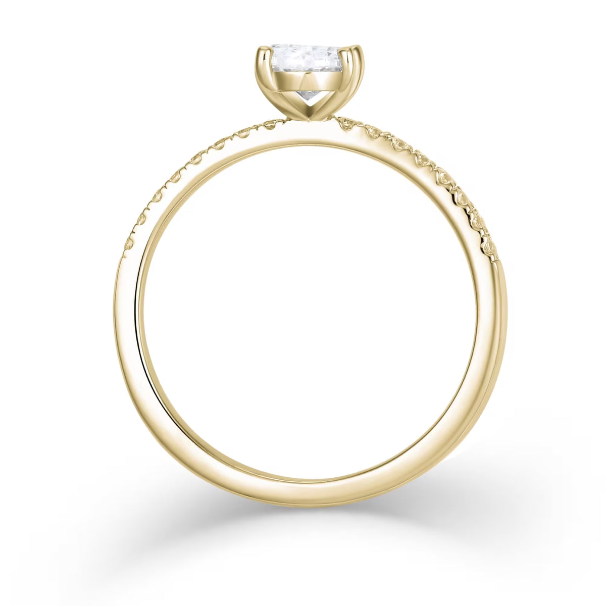 Ovaal Pavé 1,74 ct. met labdiamant
